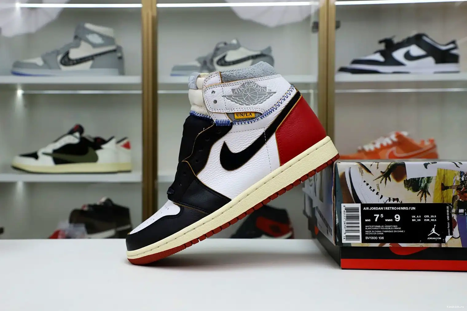HIGH 1 UNION X NRG JORDAN LA RETRO Kimikick AIR 0325